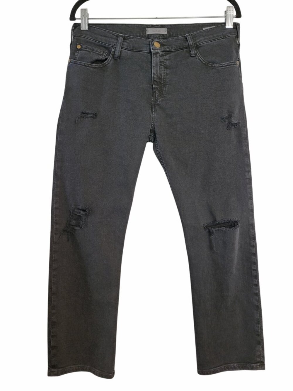 Ba&sh Distressed Crop Jeans